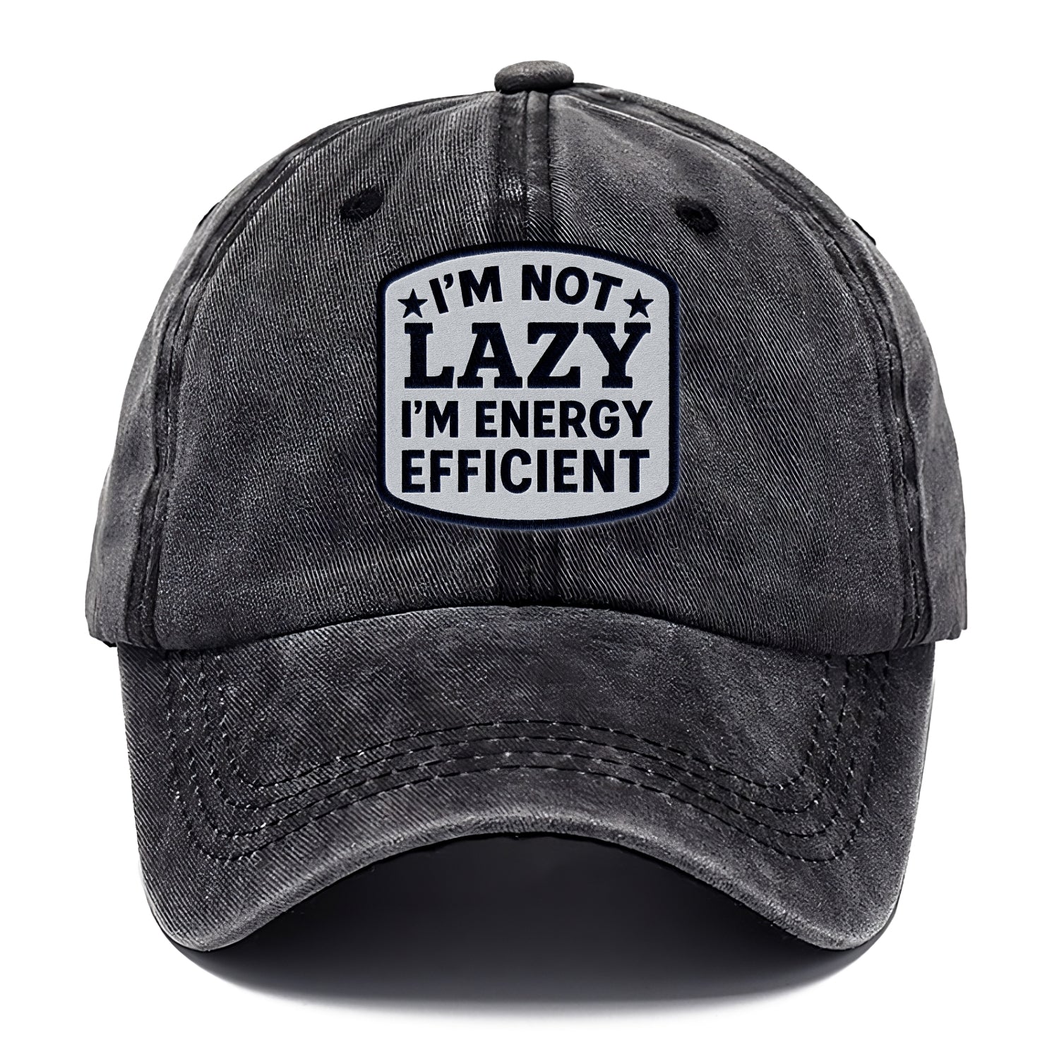 humorous slogan patch Hat