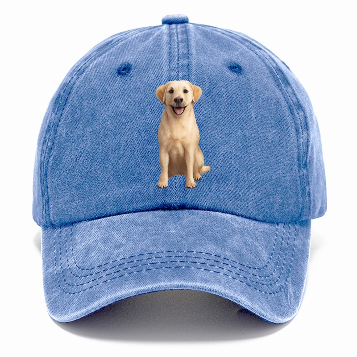 golden labrador puppy digital art Hat