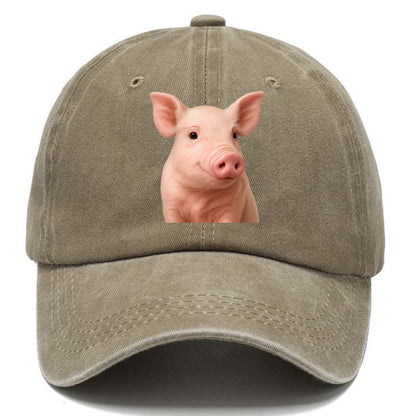 pig portrait design Hat