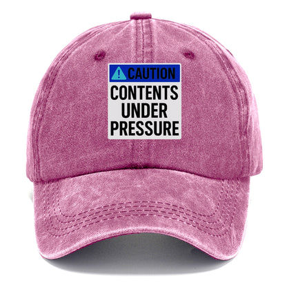 contents under pressure Hat