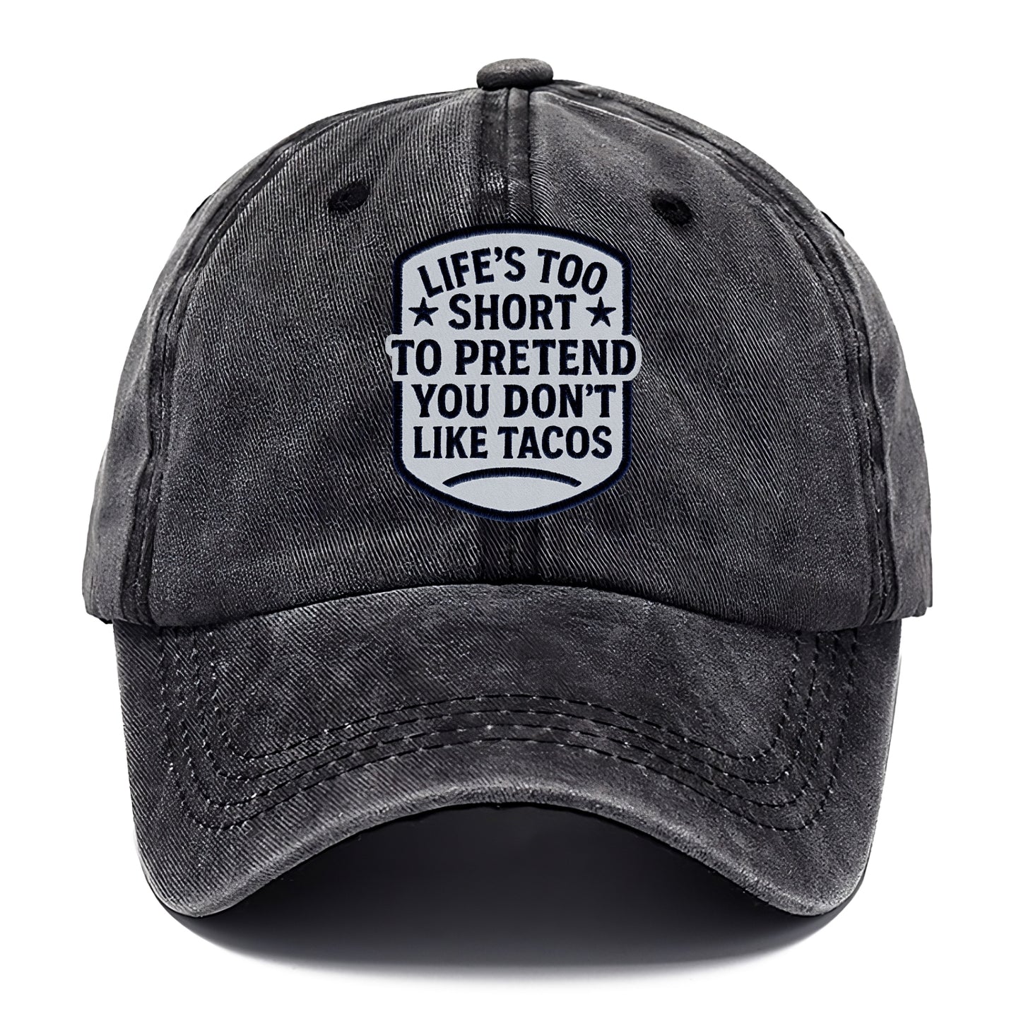 humorous food quote patch Hat