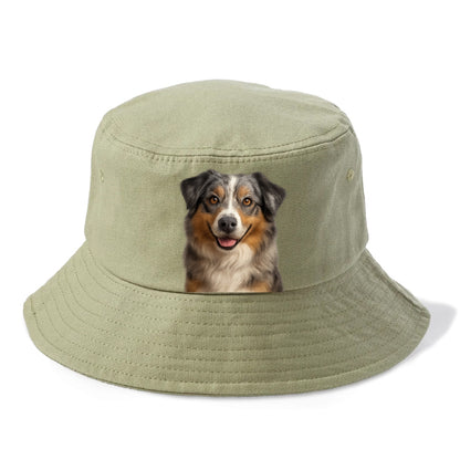 australian shepherd portrait design Hat