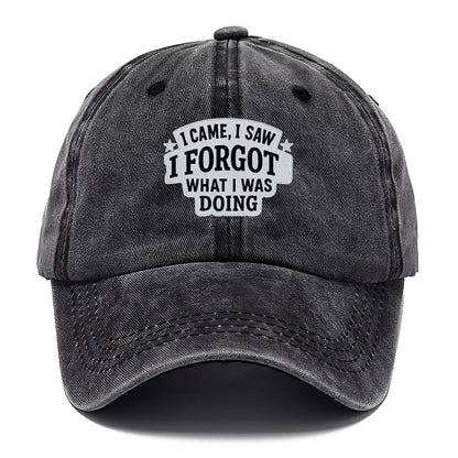 i came i saw i forgot what i was doing Hat