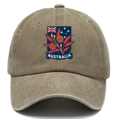 Australian Floral Patriotic Hat
