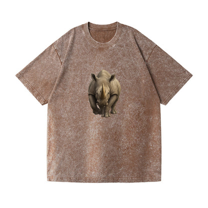 majestic rhino frontal portrait Hat