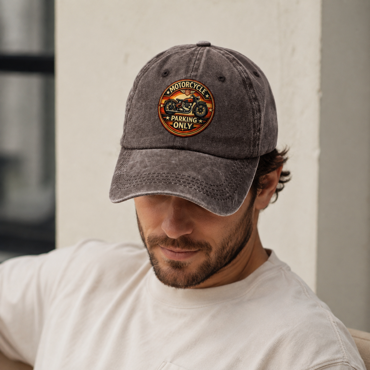 Motorcycle Parking Only - Classic Cap – editorial product image