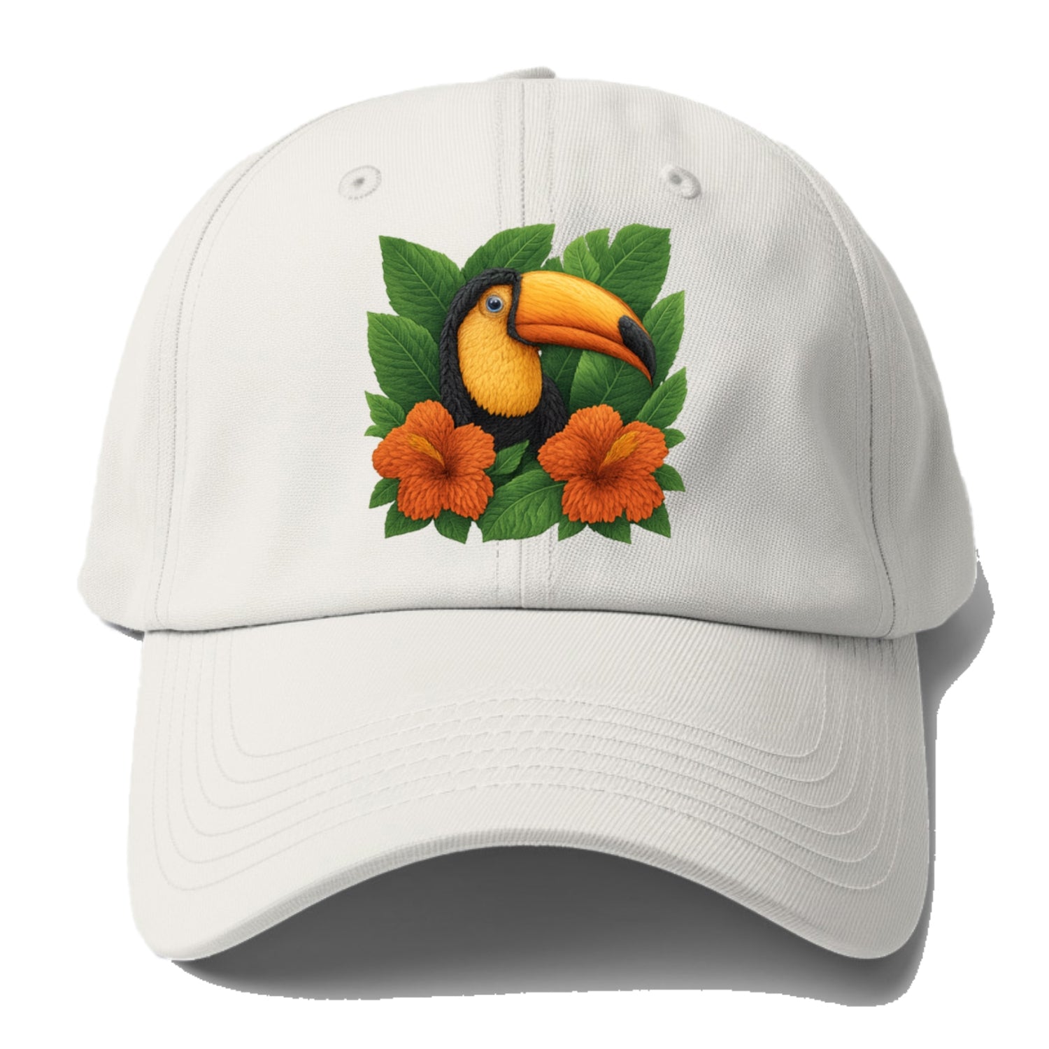 tropical paradise toucan bloom Hat