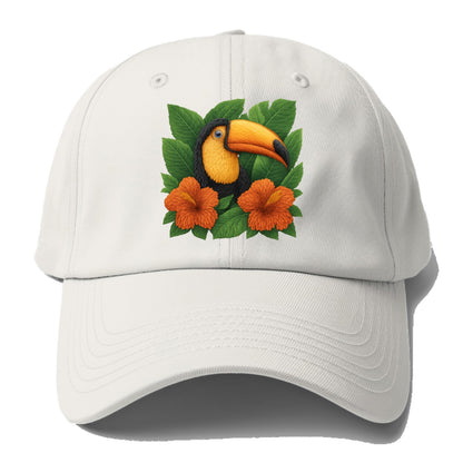 tropical paradise toucan bloom Hat