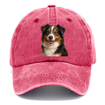 mini australian shepherd portrait design Hat