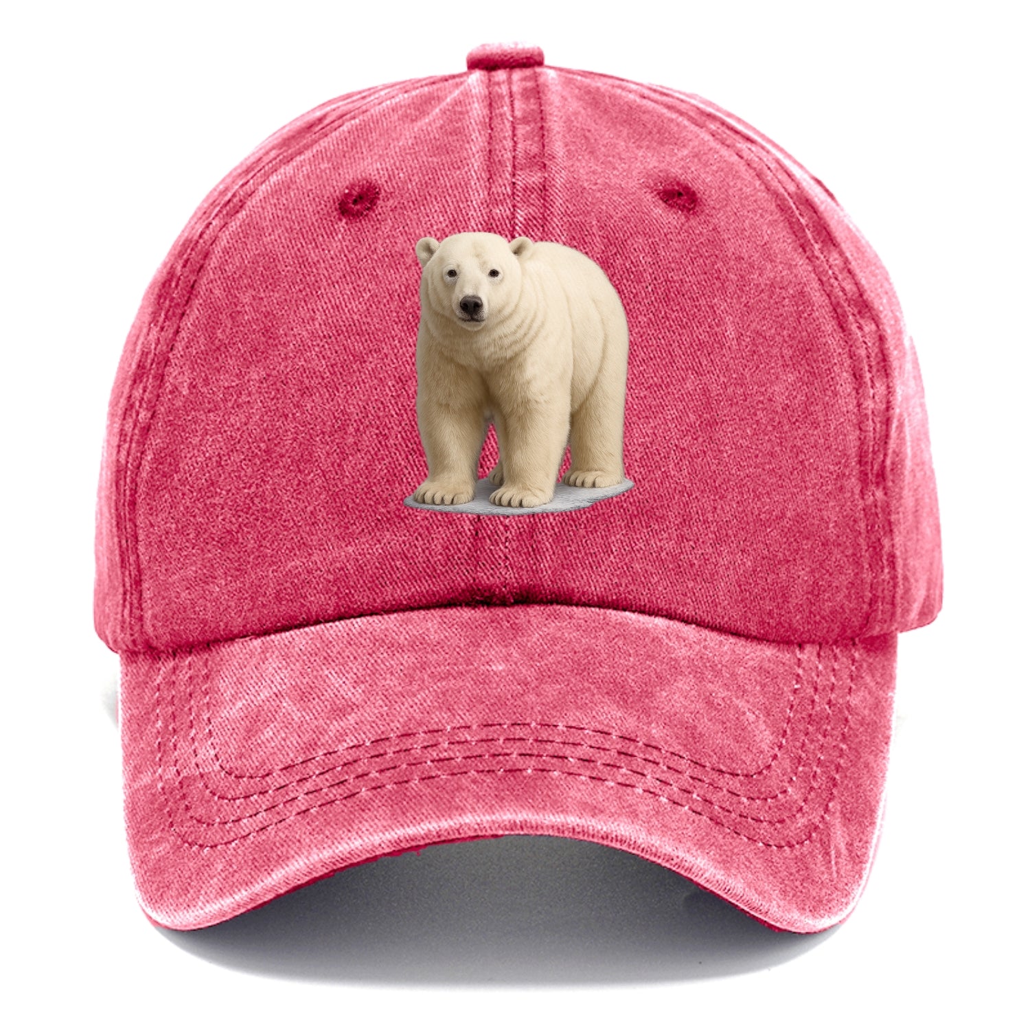 majestic polar bear front portrait Hat