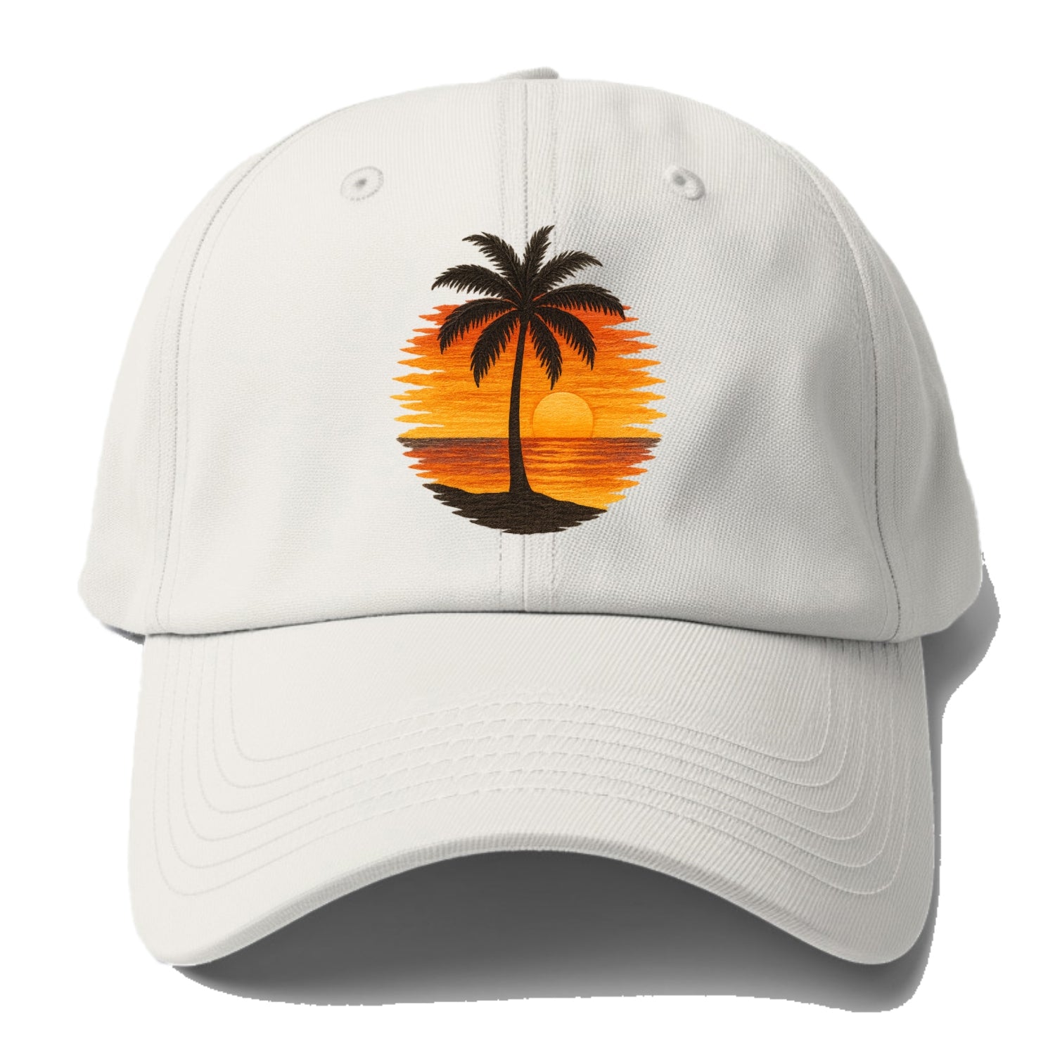 sunset palms paradise Hat