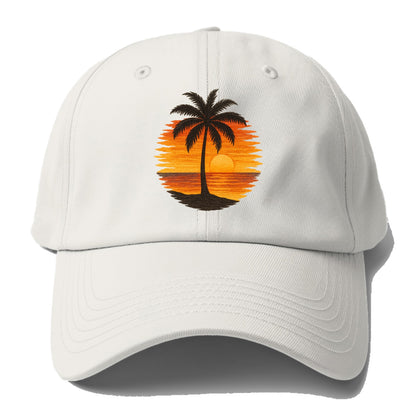 sunset palms paradise Hat