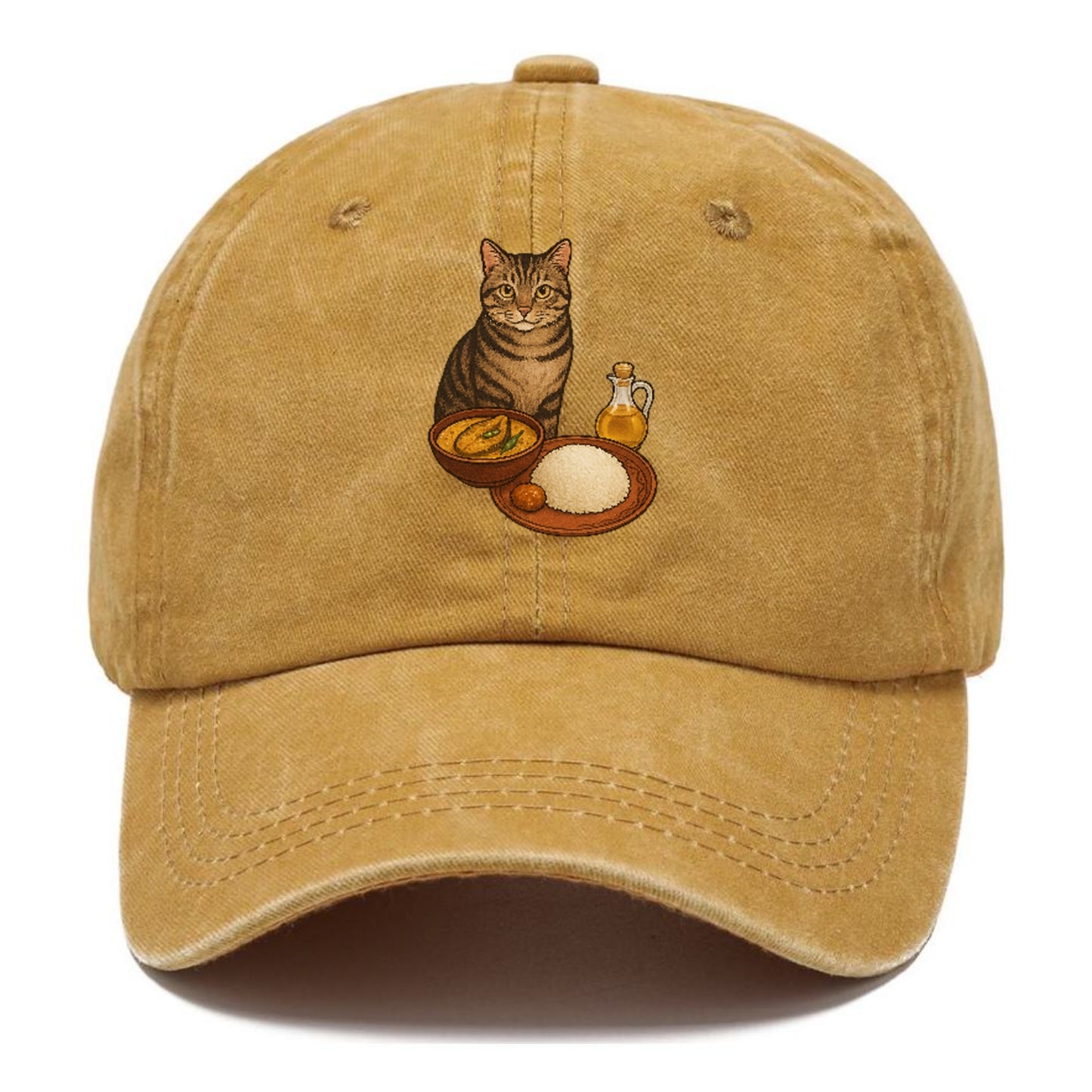 bengali-fish-curry-cat-charm Hat