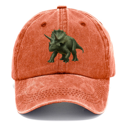 detailed triceratops in verdant light Hat