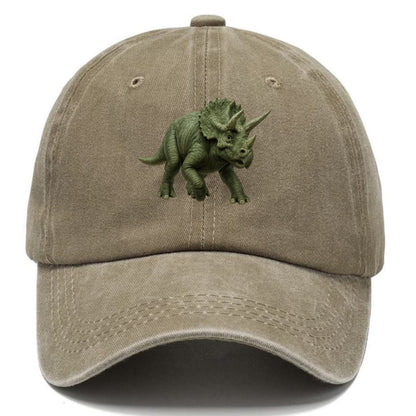 realistic triceratops roaming prehistoric earth Hat