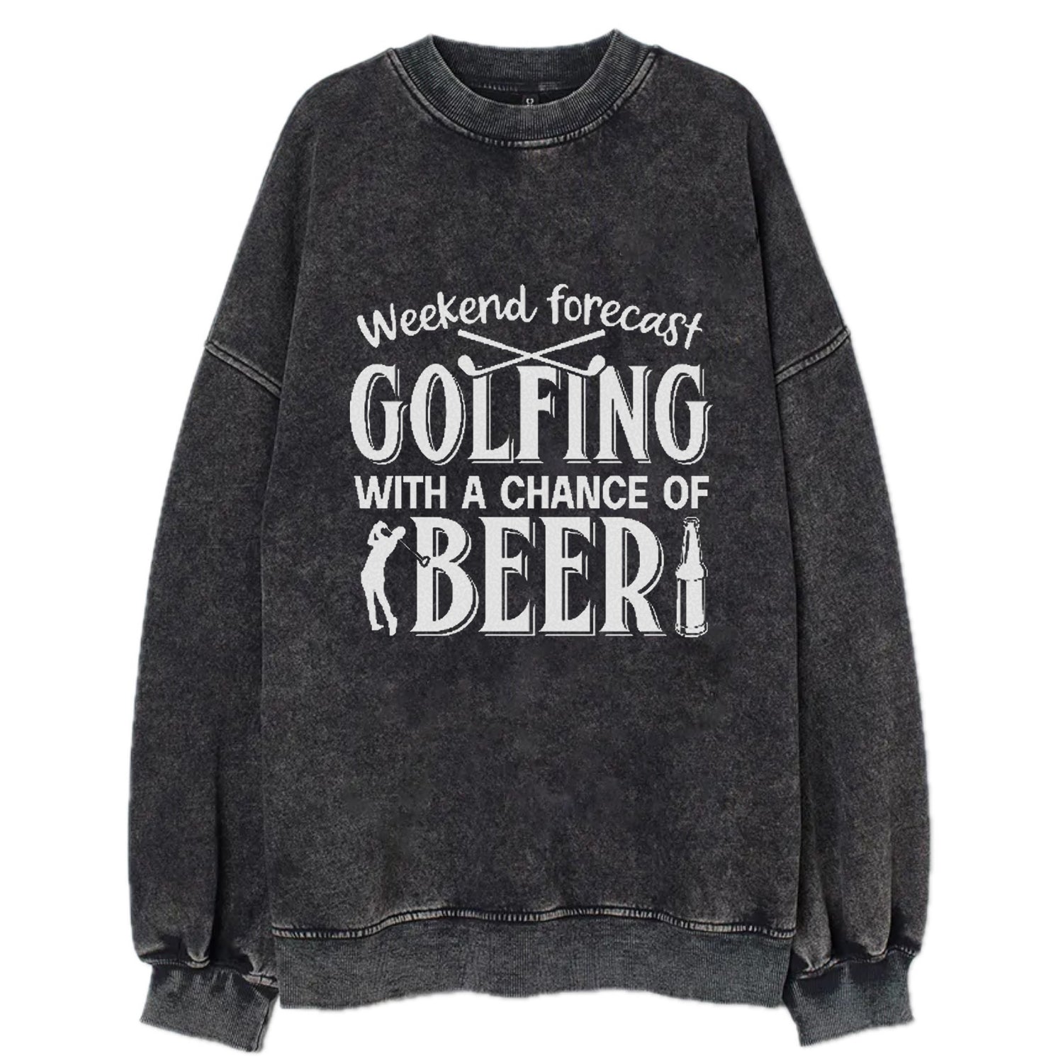 Weekend Forecast Golfing Vintage Sweatshirt – Pandaize