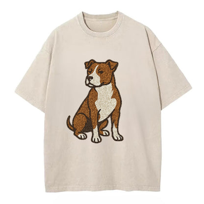 American Pit Bull Terrier Brown And White Pose Hat