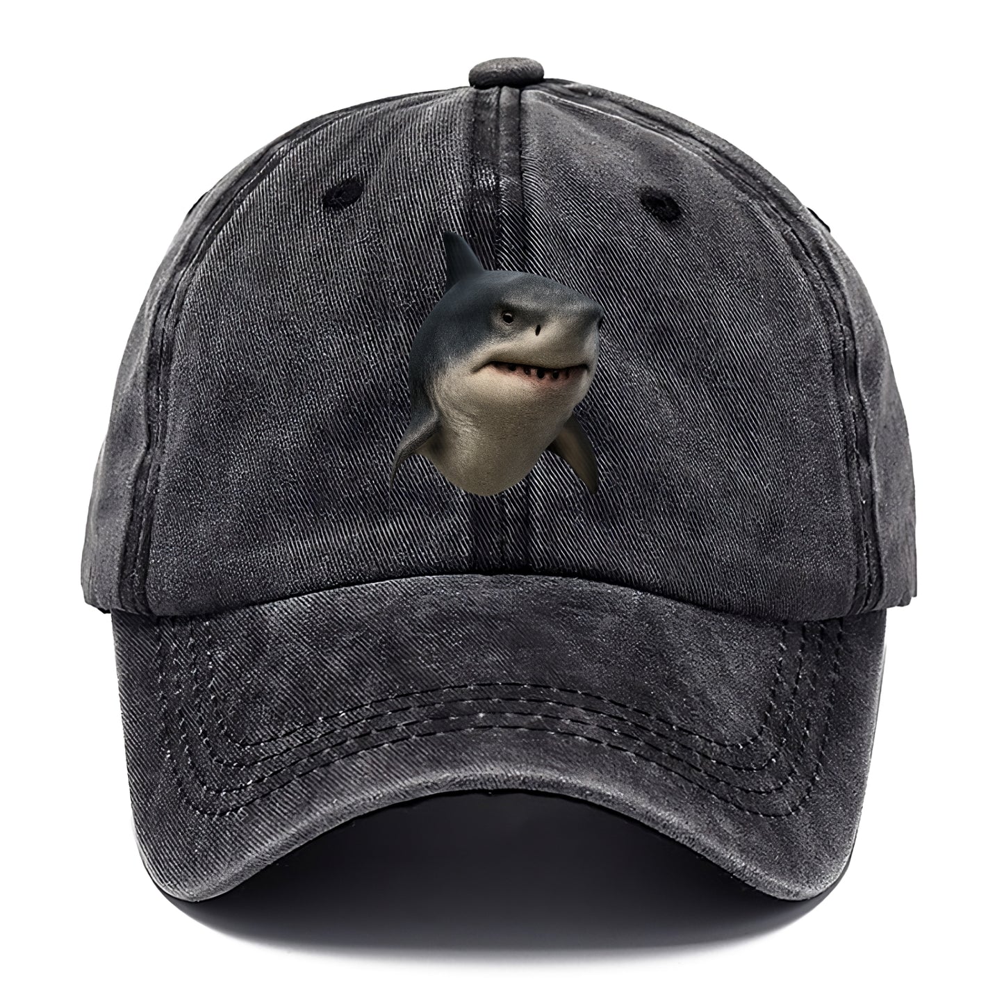 shark portrait design Hat