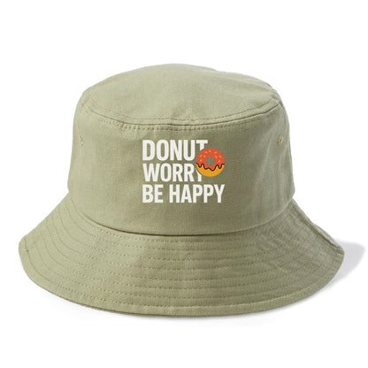 donut worry be happy Hat