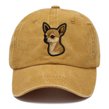 Chihuahua - Modern tiny dog logo with bo - Classic Cap