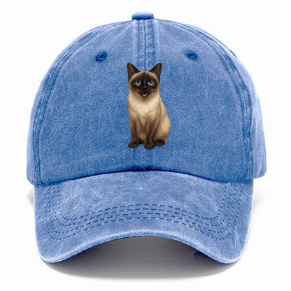 siamese cat illustration Hat