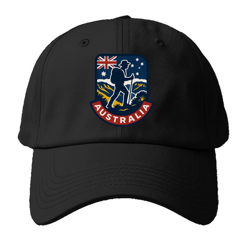 Australian Adventure Patch Baseball Cap For Big Heads