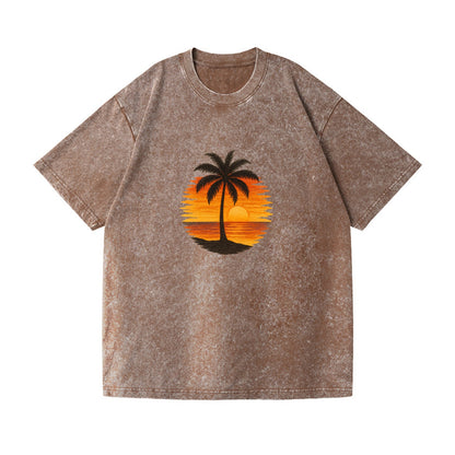 sunset palms paradise Hat