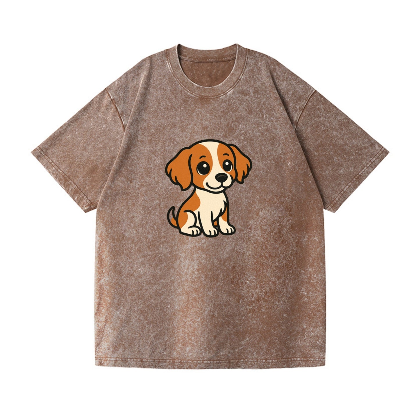 brittany spaniel orange and white sitting pose portrait design Hat