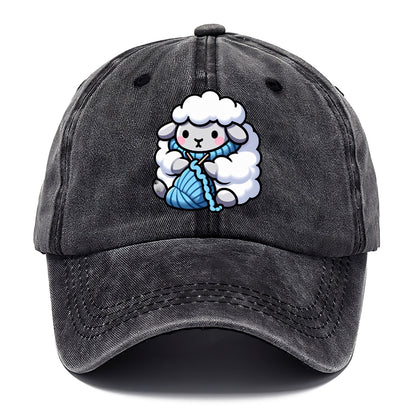 sheep knitting scarf Hat