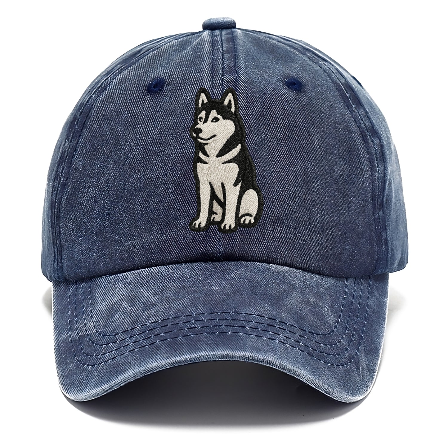 siberian-husky-black-white-loyal-spirit Hat