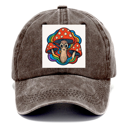 trippy mushrooms with psychedelic aura Hat
