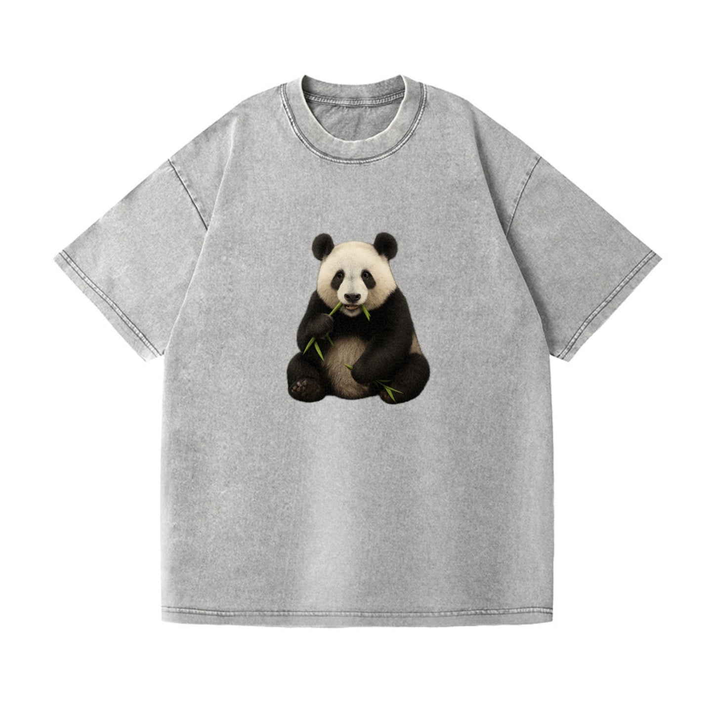 realistic panda eating bamboo hat Hat