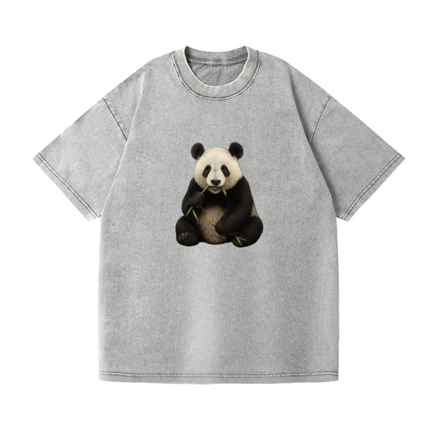 realistic panda eating bamboo hat Hat