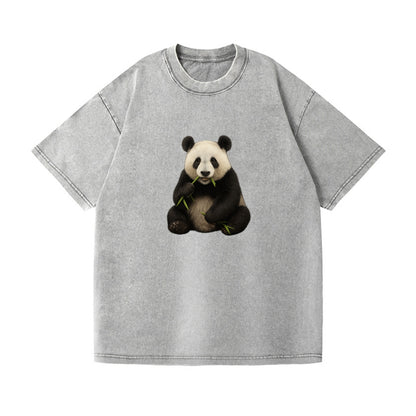 realistic panda eating bamboo hat Hat