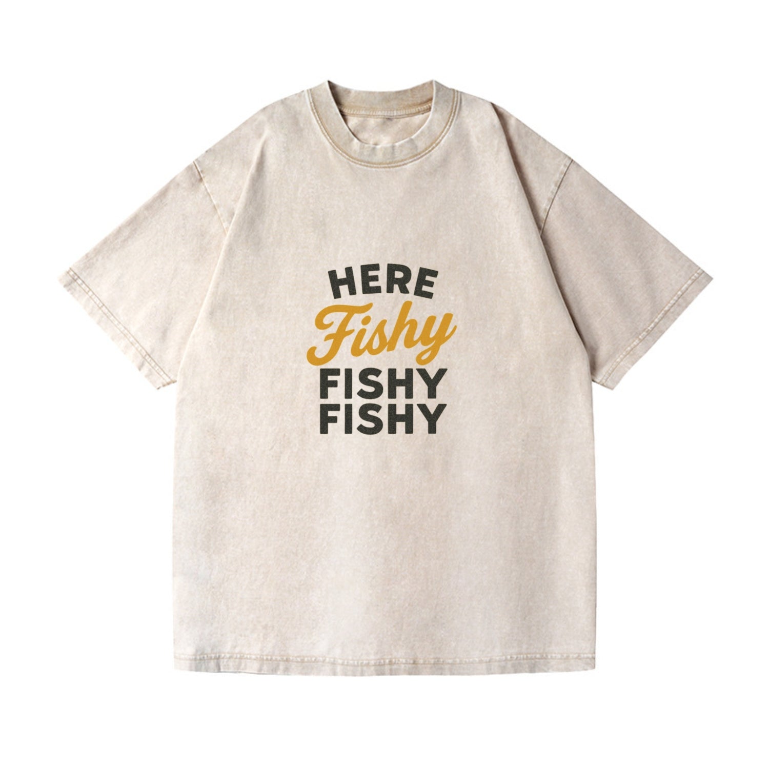 here fishy catch fish embroidery Hat