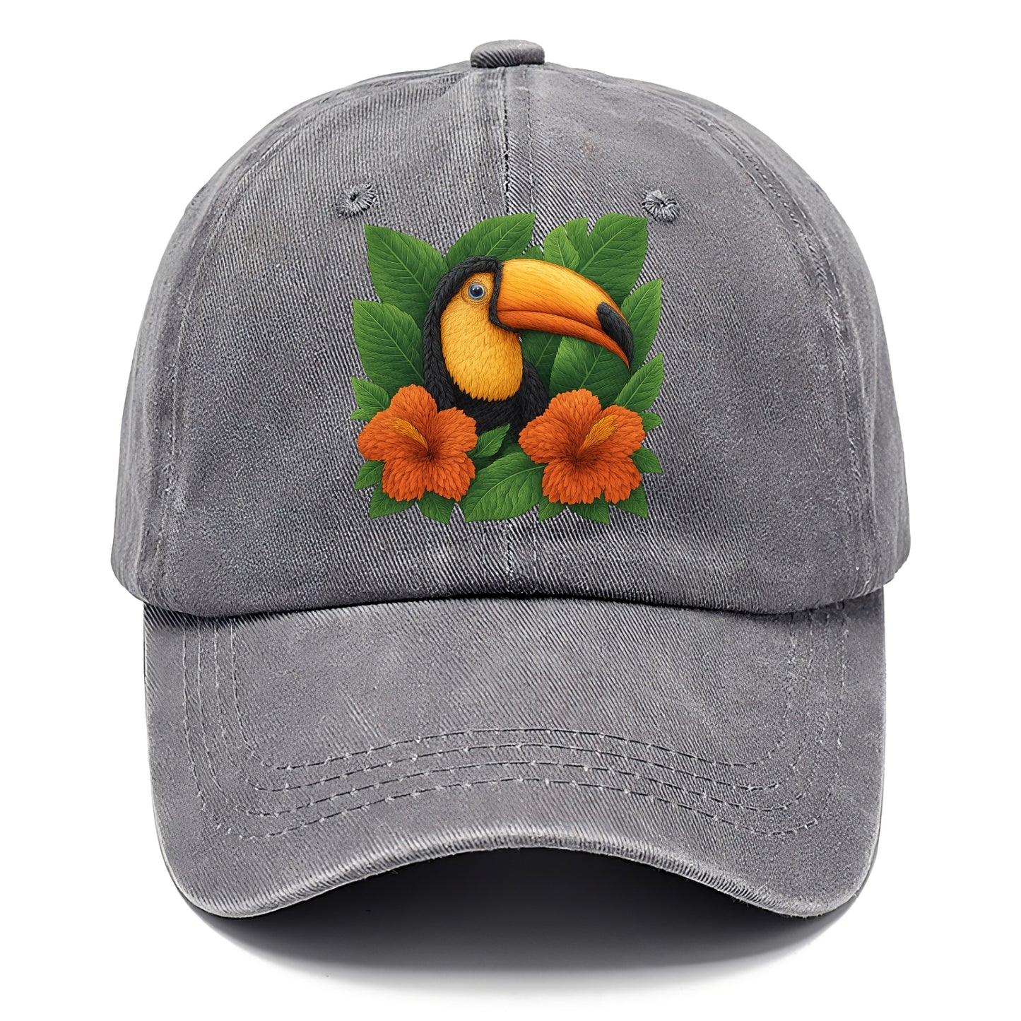 tropical paradise toucan bloom Hat
