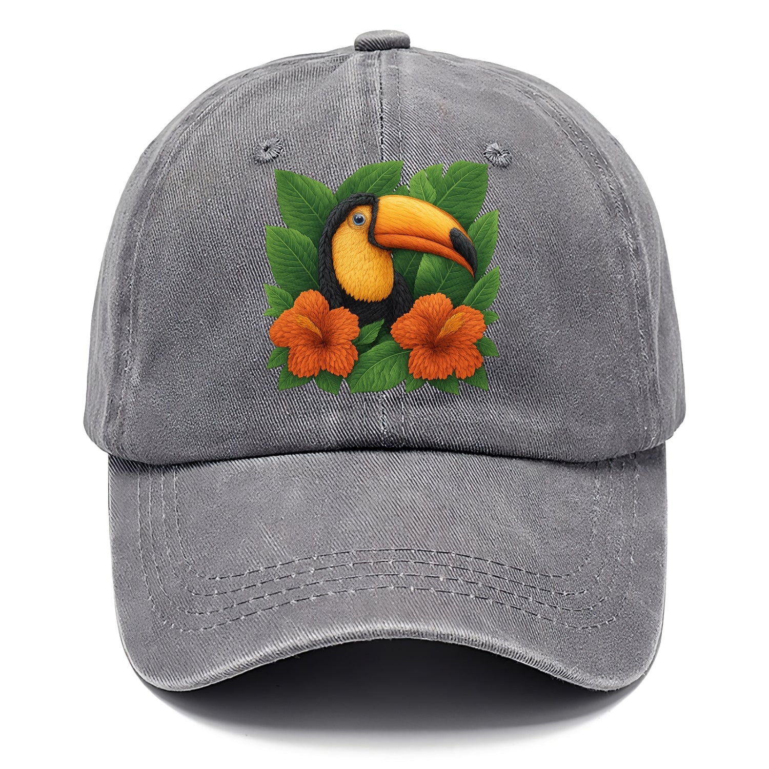 tropical paradise toucan bloom Hat
