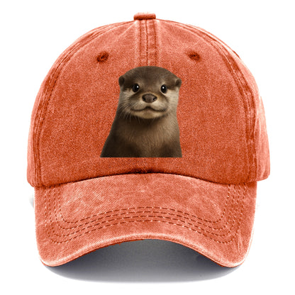 otter portrait design Hat