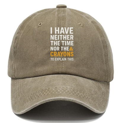 time nor crayons Hat