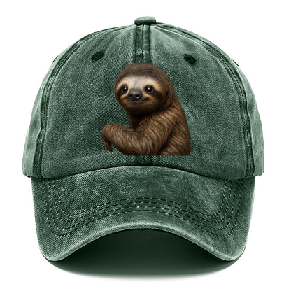 sloth portrait design Hat