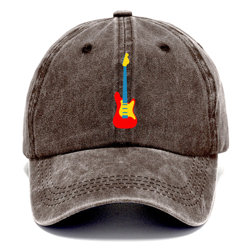 Retro 80s Guitar Red Classic Cap