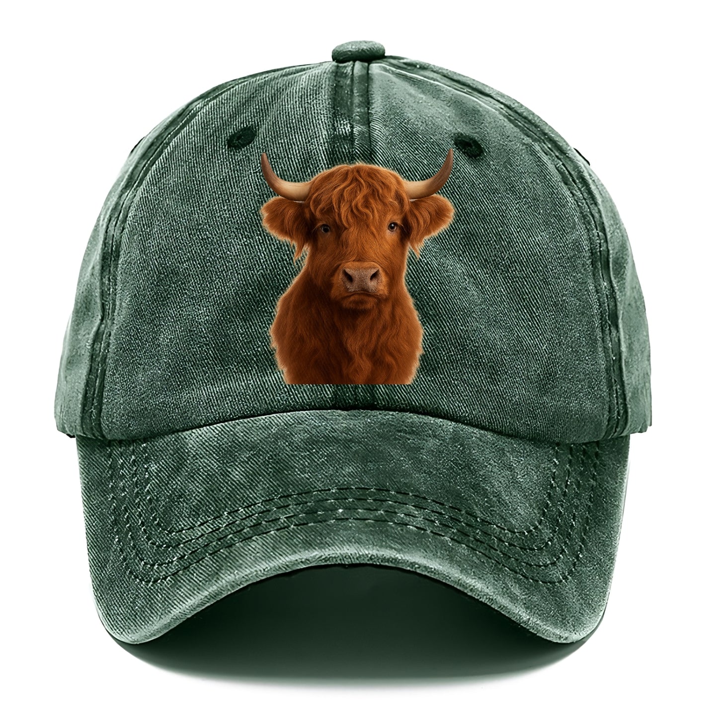 highland cow portrait design Hat