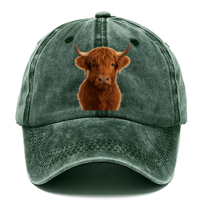 highland cow portrait design Hat