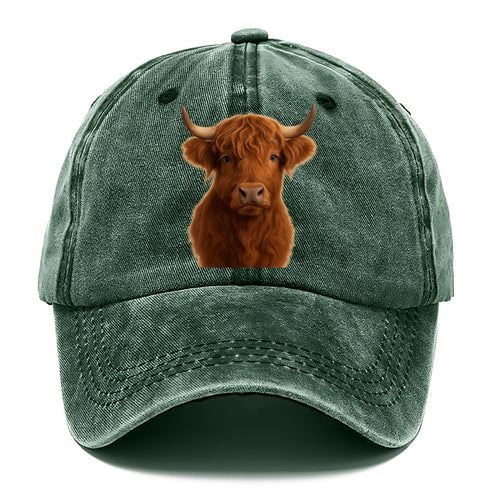 Highland Cow Portrait Design Classic Cap