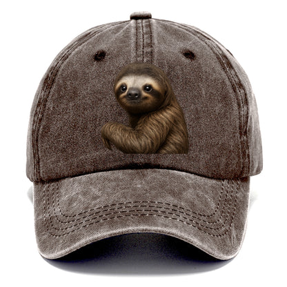 sloth portrait design Hat