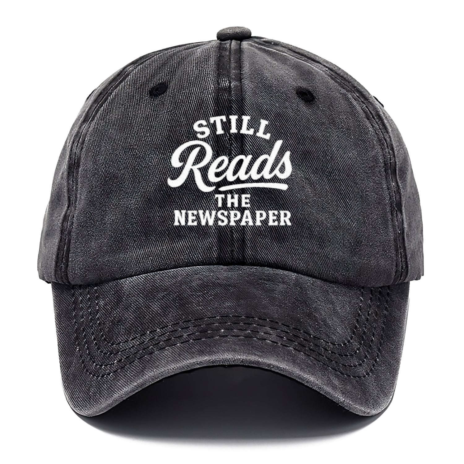 vintage newspaper reader hat design Hat