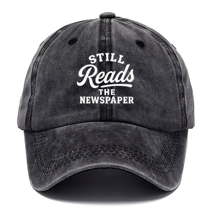 vintage newspaper reader hat design Hat