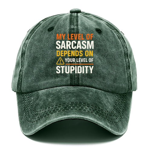 Sarcasm Stupidity Classic Cap