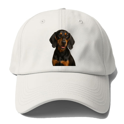 Black Tan Coonhound Portrait Design Baseball Cap