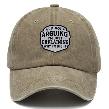 i'm not arguing i'm just explaining why i'm right Hat